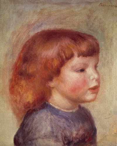 Testa di bambino da Pierre Auguste Renoir