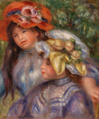 Due bambine da Pierre Auguste Renoir