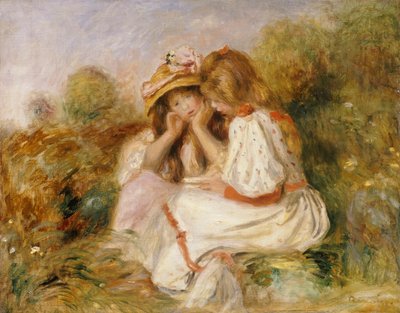 Due ragazze, c.1890 da Pierre Auguste Renoir