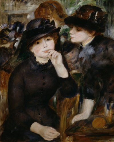 Due ragazze in nero, 1880-1882 da Pierre Auguste Renoir