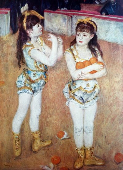 Due piccole ragazze del circo da Pierre Auguste Renoir