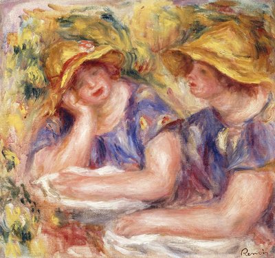 Due donne in abiti blu da Pierre Auguste Renoir