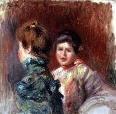 Due teste di donne da Pierre Auguste Renoir