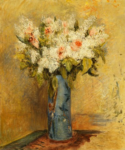 Vaso di Gigli e Rose, c.1870 da Pierre Auguste Renoir