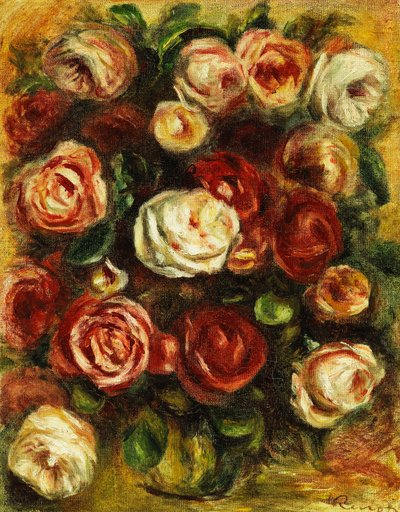 Vaso di rose da Pierre Auguste Renoir