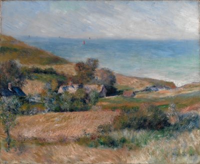 Vista della costa vicino a Wargemont in Normandia da Pierre Auguste Renoir