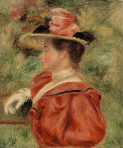 Donna con guanto da Pierre Auguste Renoir