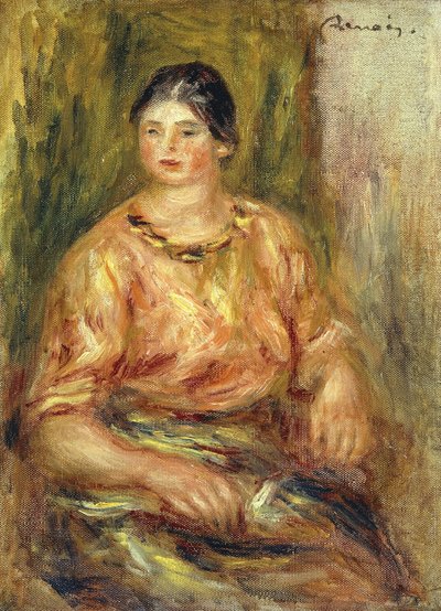 Donna con Corsage Rosa da Pierre Auguste Renoir
