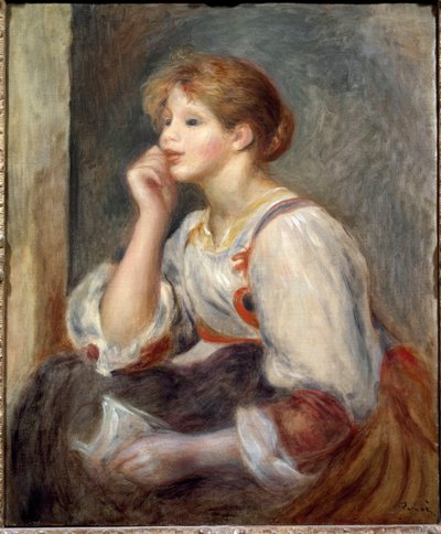 Donna con una lettera da Pierre Auguste Renoir