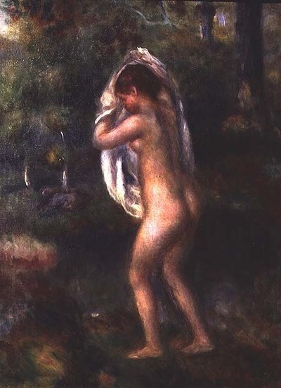 Ragazza che si spoglia da Pierre Auguste Renoir