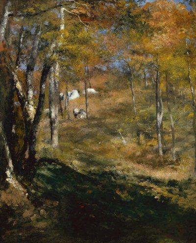 Giovani alberi nella foresta da Pierre Auguste Renoir
