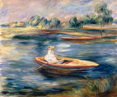 Giovane Donna Seduta in una Barca a Remi da Pierre Auguste Renoir