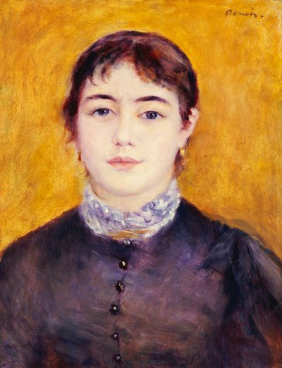 Giovane donna in blu, 1879 da Pierre Auguste Renoir