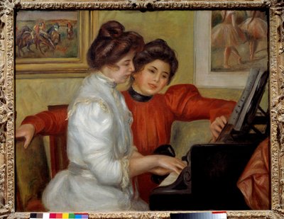 Yvonne e Christine Lerolle al piano da Pierre Auguste Renoir