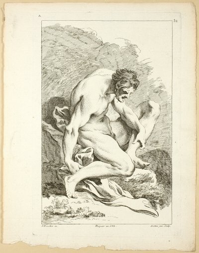 Figura, dal Premier livre de figures d’Academies gravées en Partie par les Professeurs de l’Académie Royale da Pierre Aveline