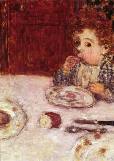 Un bambino a tavola, c.1897 da Pierre Bonnard