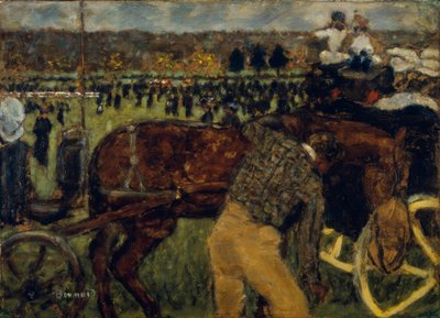 Al campo di corse o corse a Longchamp da Pierre Bonnard