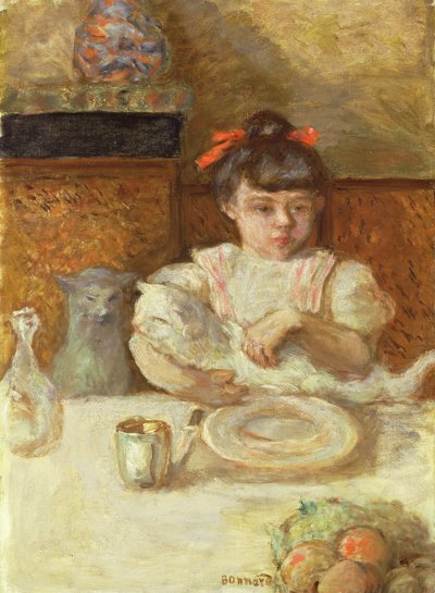 Bambino con gatti, c.1906 da Pierre Bonnard