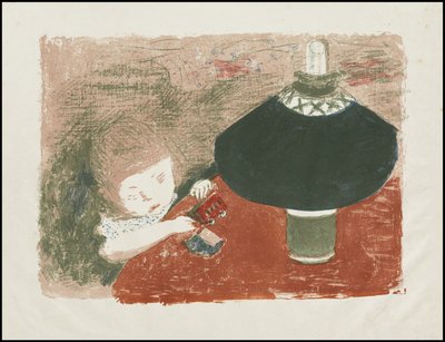 Bambino con lampada da Pierre Bonnard