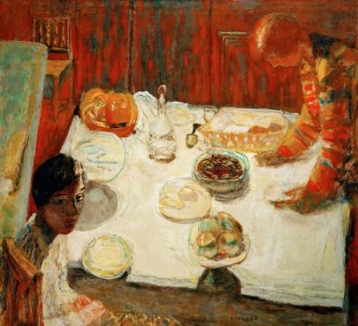 La tovaglia bianca da Pierre Bonnard