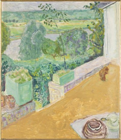 Cane sulla terrazza da Pierre Bonnard