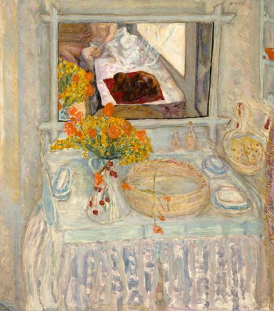Tavolo da toeletta con specchio, c.1913 da Pierre Bonnard