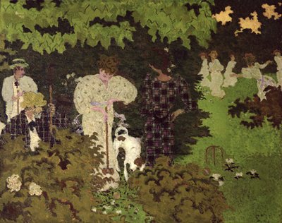 Crepuscolo, o Un giro di croquet, 1892 da Pierre Bonnard