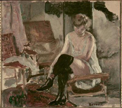Studio di giovane donna sulla sua chaise longue da Pierre Bonnard