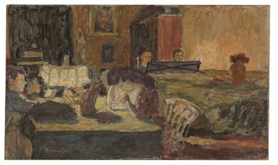 Serata in salone da Pierre Bonnard
