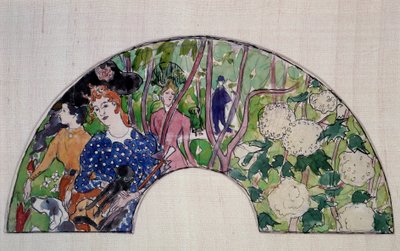 Progetto di ventaglio, XX secolo (acquerello) da Pierre Bonnard