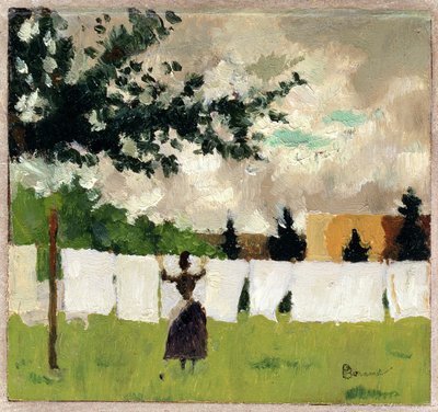 Donna che stende il bucato, c.1892 da Pierre Bonnard