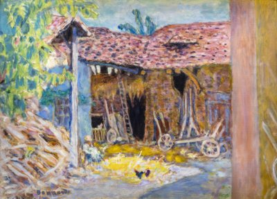 Cortile di una fattoria o Il fienile da Pierre Bonnard
