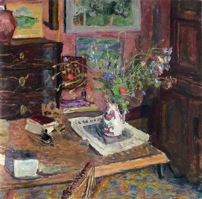 Interno con fiori, c.1910 da Pierre Bonnard