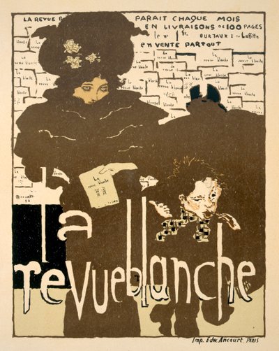 La Revue Blanche, manifesto pubblicitario del primo numero del famoso mensile, 1894 da Pierre Bonnard