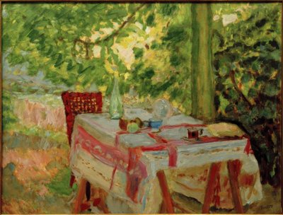 La tavola apparecchiata sotto il tiglio da Pierre Bonnard