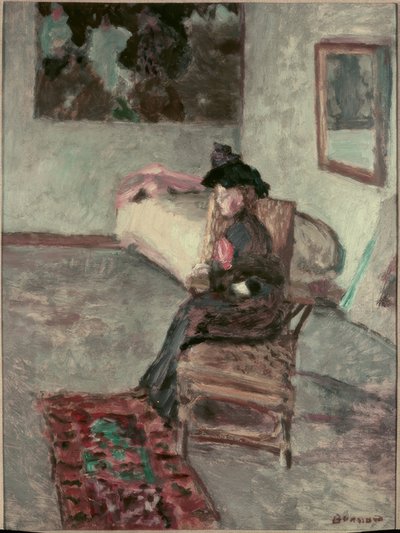 La donna con la rosa o Donna in un interno da Pierre Bonnard