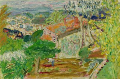 Paesaggio con una casa rossa da Pierre Bonnard