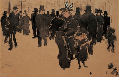 Le boulevard, c.1890 da Pierre Bonnard