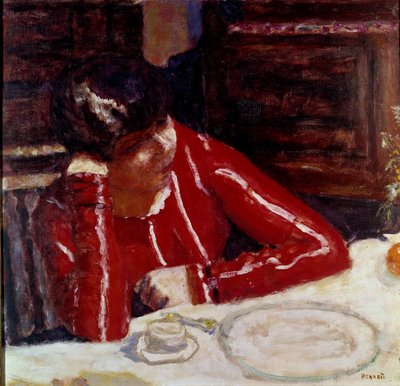 Il corsetto rosso da Pierre Bonnard