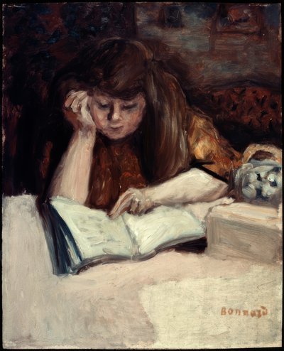 Lettrice appoggiata da Pierre Bonnard