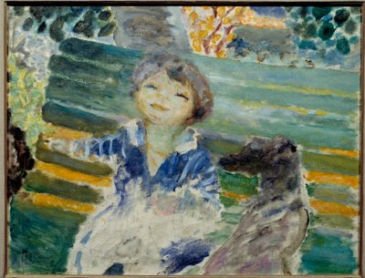 Bambina con il cane 1930 Collezione privata da Pierre Bonnard