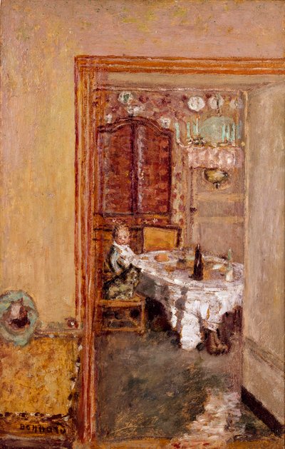 Bambino nella sala da pranzo da Pierre Bonnard