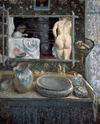 Specchio sopra un lavabo, 1908 da Pierre Bonnard