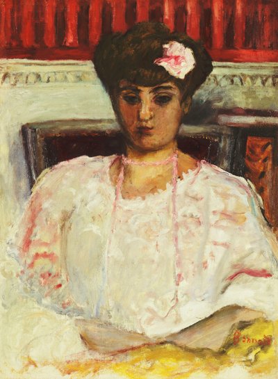Misia con camicetta rosa da Pierre Bonnard