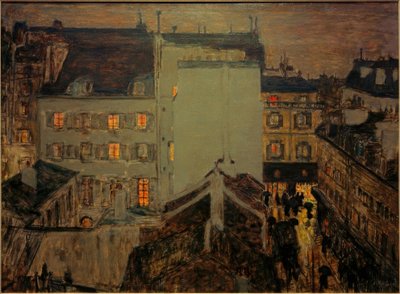 Montmartre sotto la pioggia o Rue Tholozé da Pierre Bonnard