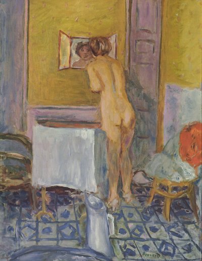 Nudo con panno rosso (Nudo alla sua toilette) da Pierre Bonnard