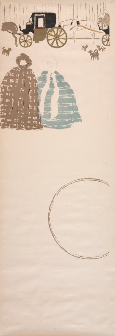 Passeggiata delle bambinaie, Frieze of Carriages, 1895 da Pierre Bonnard