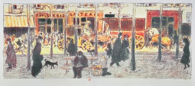 Boulevard parigino, 1896 da Pierre Bonnard