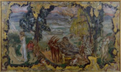 Paesaggio animato delle bagnanti da Pierre Bonnard
