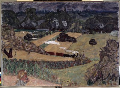 Paesaggio con treno merci da Pierre Bonnard